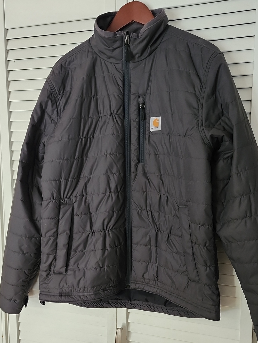 Carhartt Men's Dark Gray Quilted Puffer Jacket